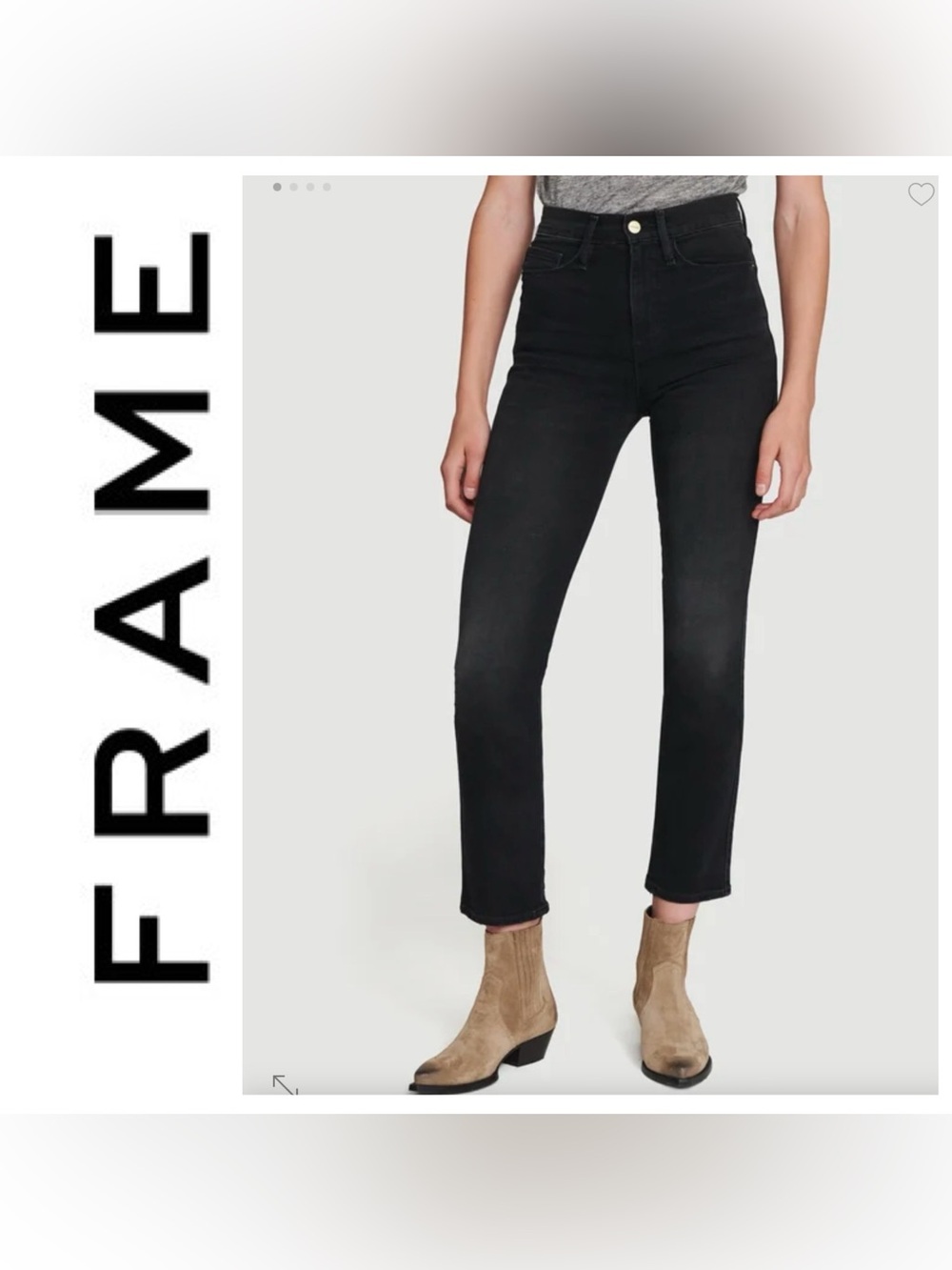 Frame Denim Le Sylvie Slender Straight in Bellows Size 26